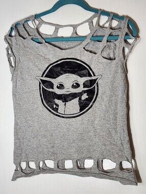 Baby Yoda Cut Out Top